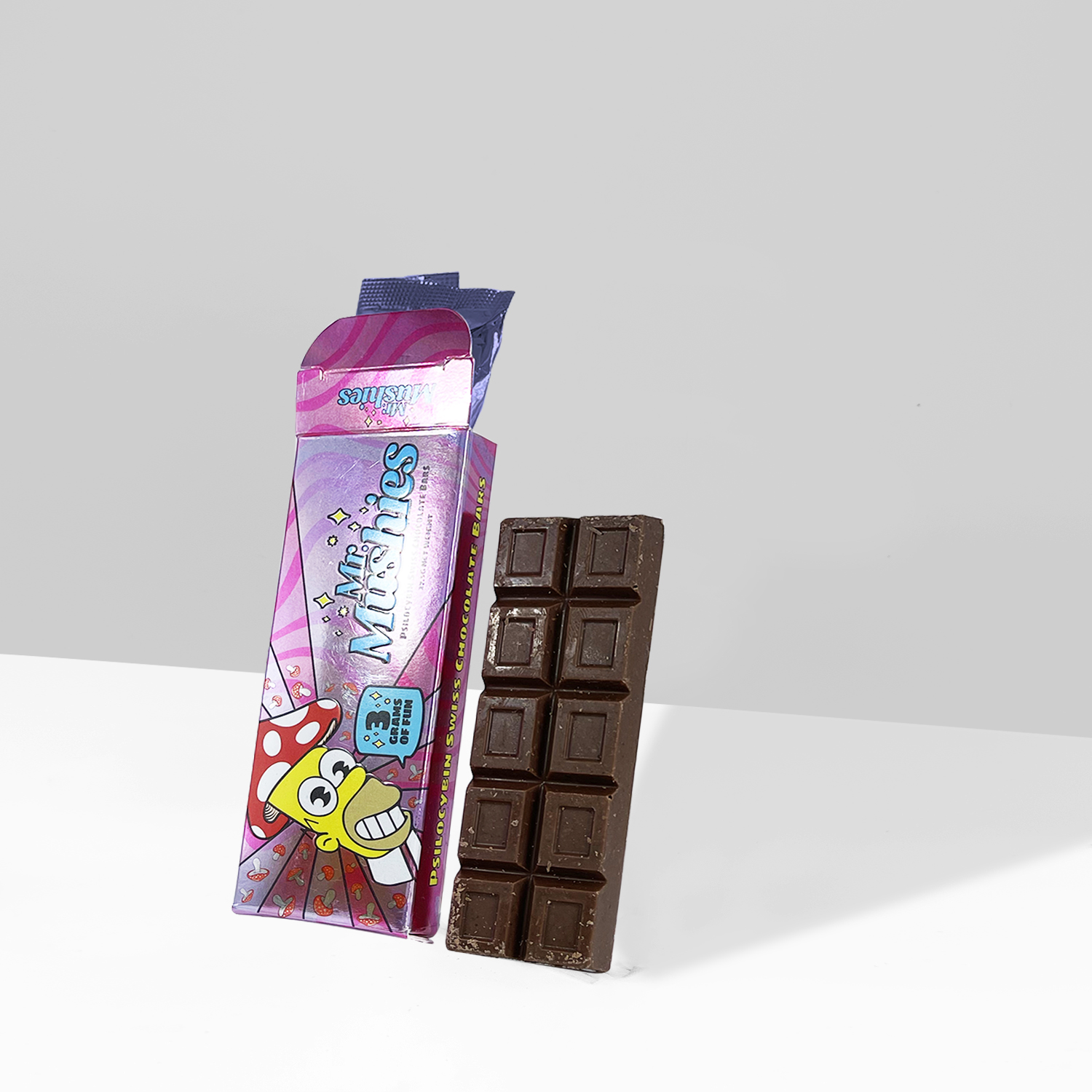 Mr Mushies Psilocybin Swiss Choc Bars – 3g - Image 2