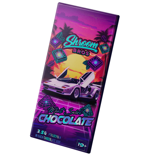 Mint Swirl Magic Mushroom Chocolate Bars