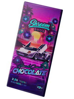 ALMOND CRUNCH MAGIC MUSHROOM CHOCOLATE BARS (3.5GS EACH)